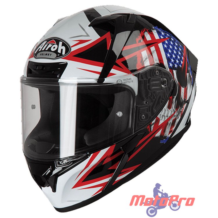 Мотошлем Airoh Valor Sam Black Gloss