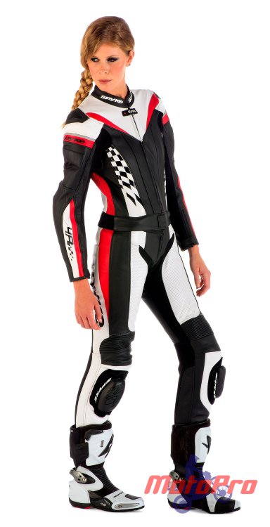 Мотокомбинезон Spyke 4 Race Div Lady Black White Red 42