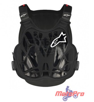 Моточерепаха детская Alpinestars A-8 Light Youth Chest Protector Black Red