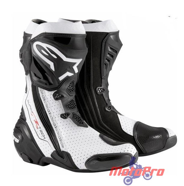 Мотоботы Alpinestars Supertech R White Black Vented 44